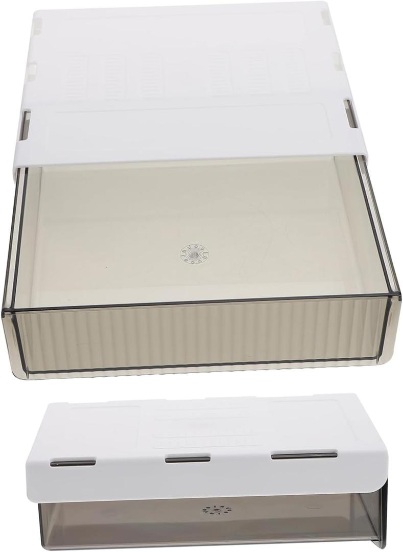 2pcs Invisible Storage Boxes Dividers Japanese Style Desktop Storage Box Shallow Organizers