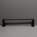 GERZWY 24-Inch Matte Black Bathroom Double Towel Bar SUS 304 Stainless Steel Bath Towel Bar Modern Style Wall Mount JG1902C60-BK