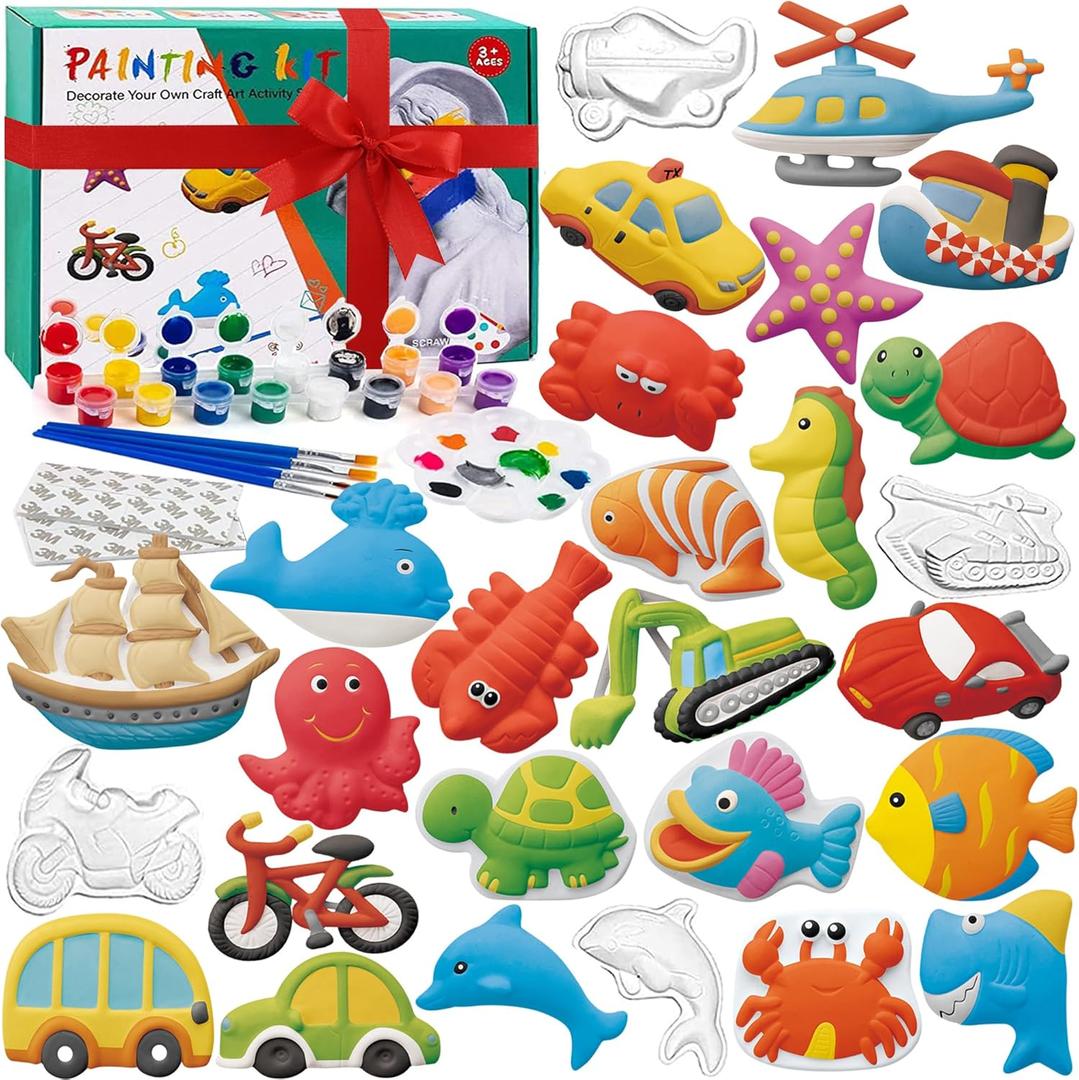 KODATEK 80 Piece Arts and Crafts for Kids Ages 4-8, Kids Paint Kit Art Set, Easter Craft Activities Kits, Creative Art Activity Gift Toys for Ages 3, 4, 5, 6, 7, 8, Year Old Boys Girls