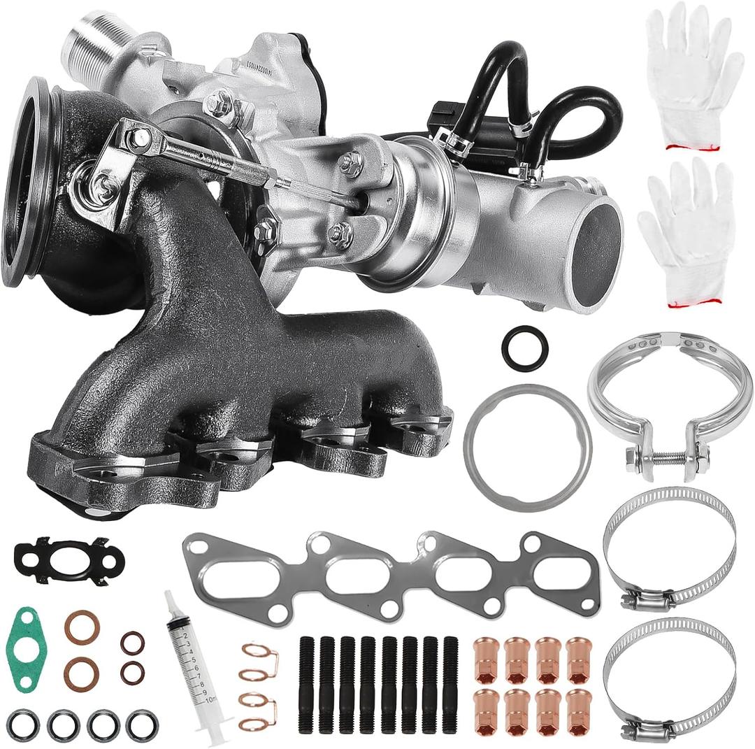 55565353 Turbo Charger Kit for 2011-2015 Chevy Cruze 1.4L, 2013-2021 Chevy Trax 1.4L, 2016 Cruze Limited 1.4L, 2012-2020 Sonic 1.4L, 2013-2021 Bui-ck Encore 1.4L, Turbocharger Replace for 781504-0001