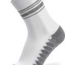 Balega Unisex Silver Mini Crew (Medium, White)