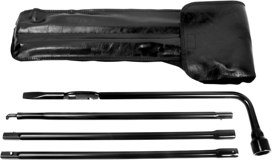 Spare Tire Tool Kit with Tire Jack Handle and Wheel Lug Wrench Compatible with 2007-2021 Tundra 2008-2021 Sequoia