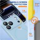 Miracase Magnetic for iPhone 17 Pro Max Case, Compatible with MagSafe, Integrated Silicone Camera Control Cover, 3.0mm Thicken Shockproof Drop Protection Phone Case for 17 ProMax, Clove Purple