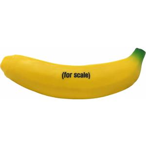The Official Banana for Scale by Citadel Black - Stress Relief Toy, Stretchy Glue-Sand Filled Rubber Banana, Full Sized 7 inch Squishy Banana