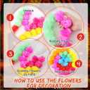 XunYee 10 Pcs 5 ft Marigold Garland for Decoration Long Strands Marigolds Flowers Makar Sankranti Decorations Lohri Party for Home Indian Wedding Decor Fiesta Puja Pooja Temple (Colorful)