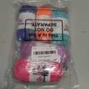 WILLBOND 5 Rolls Glow in The Dark Magic Yarn Luminous Neon Crochet Yarn for Crocheting DIY Knitting Glow Fingering Sewing Supplies for Crafts Sewing Party 54.7 yd Per Roll (Elegant Colors)