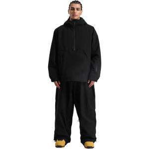 GSOU SNOW Women Ski Jacket and Pants Set Men Snowboard Jacket Baggy Snow Suit Waterproof Windproof Insulation Ski suit (Medium, Black-2)