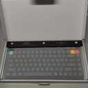 NuPhy Node75 Wireless Mechanical Keyboard, 75% Hot Swappable Custom Low Profile Keyboard, 84 Keys Computer Gaming Keyboards, Supports Touch Gestures, PBT Keycaps, RGB Backlit, Bluetooth/2.4GHz/USB-C (Gray)