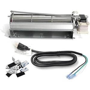 Hongso FK12 Replacement Fireplace Blower Fan Kit for em3030lh-85, Majestic 36BDVRRN, Vermont Castings, Monessen, Rotom HB-RB12, GFK4, FK12, FK24 Replacement Fireplace Blower with 3-Prong Power Cord
