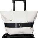 TOOVREN 2-in-1 Travel Belt for Luggage Straps Add a Bag Bungees Luggage Strap Over Handle Suitcases Belt for Carry On Bag Elastic Belt Adjustable Suitcase Strap Airport Travel Accessories Black (28-35" Length)