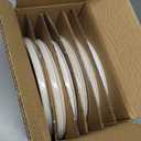 famiware Star Dinner Plates for 6, 10 inches Plate Set, Scratch Resistant, Stoneware Dinnerware, Kitchen Modern Rustic Serving Dishes, Cappuccino White