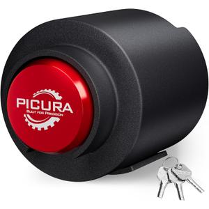 2026 Upgraded Trailer Lock Fits 2-5/16 Inch Coupler, Heavy Duty Trailer Hitch Locks, Anti-Theft Trailer Coupler Lock for RV/Trailer/Cargo/Boat/Camper/Pickup(Red)