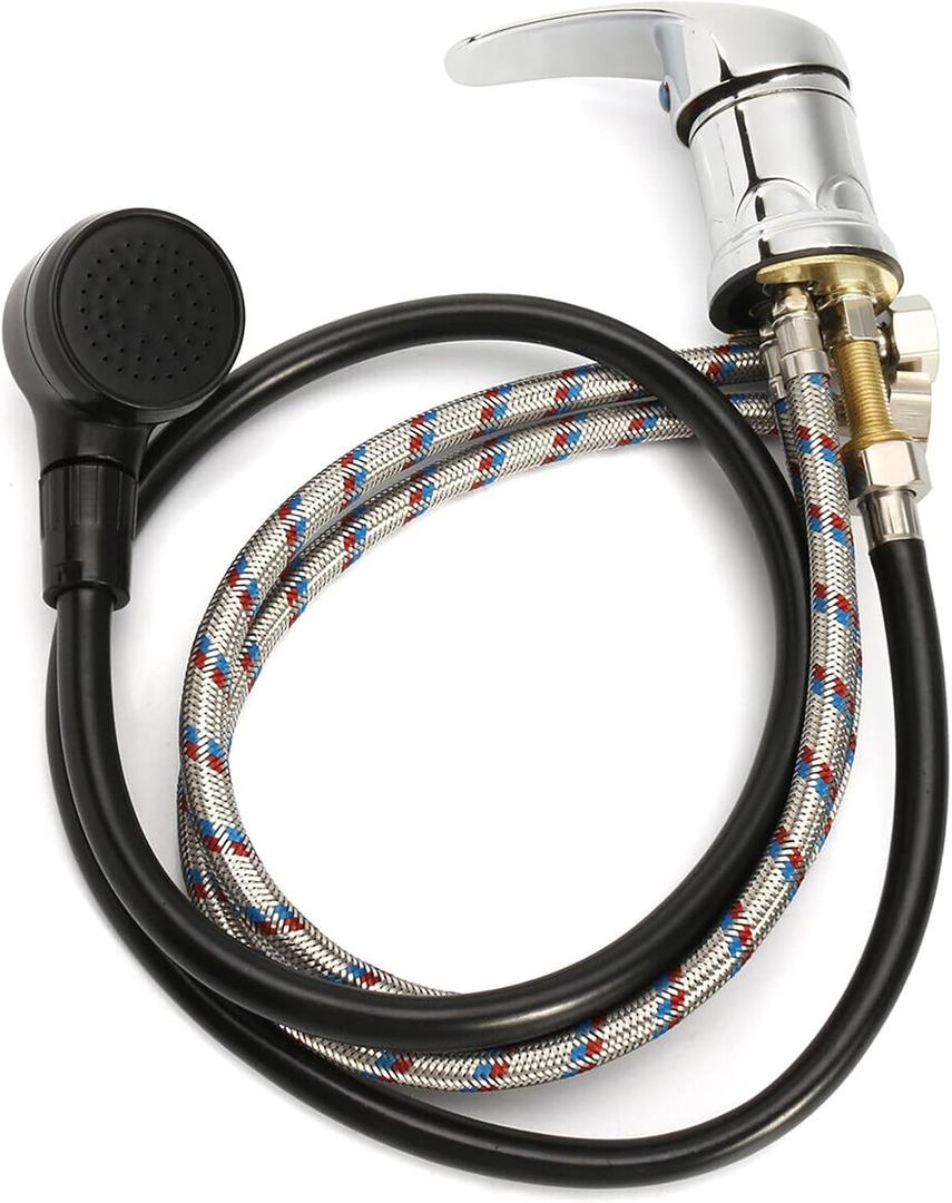 Salon Shampoo Bowl Faucet Replacement, Professional Shampoo Bowl Hot and Cold Shampoo Hose for Sink Faucet, Spa Shampoo Sink Hose Suitable for Home, Hotel, Salon