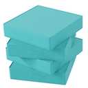 AOFEITE Outdoor Olefin Chair Cushions 22"x22"x5" Set of 4 Waterproof Patio Seat Cushions for Patio Furniture with 4-Level Color Fastness Sofa Pads with Handle DIY Straps for Yard Garden, Turquoise