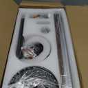 52" Lighted Ceiling Fan, Solid Wood Ceiling Fan, with Remote Control and DC Motor, 5 Blades, Suitable for Living Rooms, Bedrooms, Farmhouses, Hallways, Indoor and Outdoor Ceiling Fans - Black + Walnut