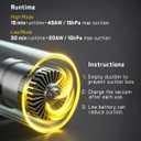 Fanttik Slim V10 APEX Cordless Car Vacuum, 4-in-1 Portable Mini Handheld Vac, 19kPa Suction Power, Upgraded Smart Digital Display, 2 Suction Modes for Small Jobs, Car, Office Desk, Keyboards (Black)