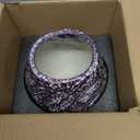 Sunddo Purple Ceramic Vase, Large Round