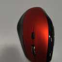 memzuoix Ergonomic Wireless Mouse, 2.4G Optical Cordless, 800/1200/1600 DPI, Vertical Computer Mouse for Laptop, Mac, PC, Desktop (Right Hand, Large) - Red