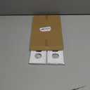 White Outlet Covers Wall Plate Modern Decorative Light Switch Cover Switch Plates Outlet Cover Bamboo Fiber Material Wall Plates for Kitchen Bathroom (1 Gang Duplex Outlet-4 Pack)