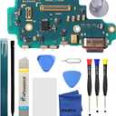 iParto Charging Port Replacement Kit for Samsung Galaxy S24 Ultra SM-S928U SM-S928U1 USB Flex Dock Connector Charging Flex Replacement with Tools