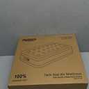 Zearna Air Mattress with Built in Pump - Upgraded Twin Blow Up Mattress, 2 Mins Quick Self Inflatable with Double Air Chamber,18"/550lbs Max, Strong Support, for Camping,Home,Guests,Portable Travel (Green)