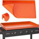 Carry360 Silicone Grill Cover for Blackstone 28 Inch Griddle | Full Coverage Protector Mat | Food Grade Heavy Duty | Prevents Rust & Debris | Reusable BBQ Accessory  (28" x 18" x 2.4", Orange)
