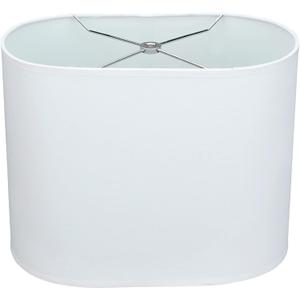 Aspen Creative 37001A Transitional Oval Hardback Shaped Spider Construction Lamp Shade in Off-White, 13 1/2" wide (8" + 13 1/2") x (8" + 13 1/2") x 10 1/2", 8" x 13.5" x 10.5"
