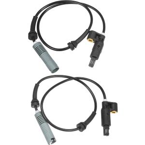 Motoforti Front Left Right ABS Sensor Wheel Speed Sensor, for BMW 318i 1992-1998, Plastic, No.34521163027/34521163188/34521165519, Black, 2pcs
