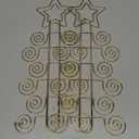 HOHIYA Christmas Card Display Wall Holder 2 Pack 14.5 Gold Metal Holiday Card Hanger for 24 Greeting Cards Photo and Party Wall Decor Easy Install Xmas Wall Display Gold