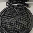 Mueller Heart 5 Waffle Maker, Waffle Iron, Adjustable Browning Control & Nonstick, Cool Touch Handle, Easy to Clean, Small Kitchen Appliances