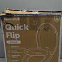 Jool Baby Quick Flip Toilet Seat with Built-in Potty & Splash Guard for Toddler Training, Slow Close (Round)