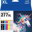 KASAT 277XL Ink Cartridges High-Yield Replacement for 277ink cartridges Combo Pack for XP-960 XP-970 XP-850 XP-860 Printer (2 Black, 1 Cyan, 1 Magenta, 1 Yellow,1 Light Cyan,1 Light Magenta)7 Pack
