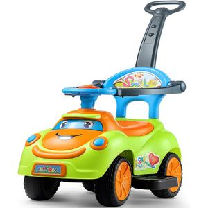 VEVOR Ride On Push Car, Push Car for Toddler 19 to 36 Months, Around Buggy with Guardrails, Handle & Under-seat Storage, 55 lbs Load Capacity, Foot-to-Floor Walker for Boys Girls, Green