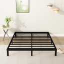9 Inch Full Size Bed Frame Heavy Duty Low Profile Metal Platform No Box Spring Needed Mattress Foundation, Easy to Assembly, Noise Free, Black