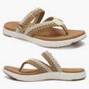 COFACE Womens Trendy Orthotic Flip Flops Lightweight Yoga Mat Thick Cushion Walking Thong Sandals Adjustable Slip On Slippers With Comfortable Plantar Fasciitis Arch Support (7)