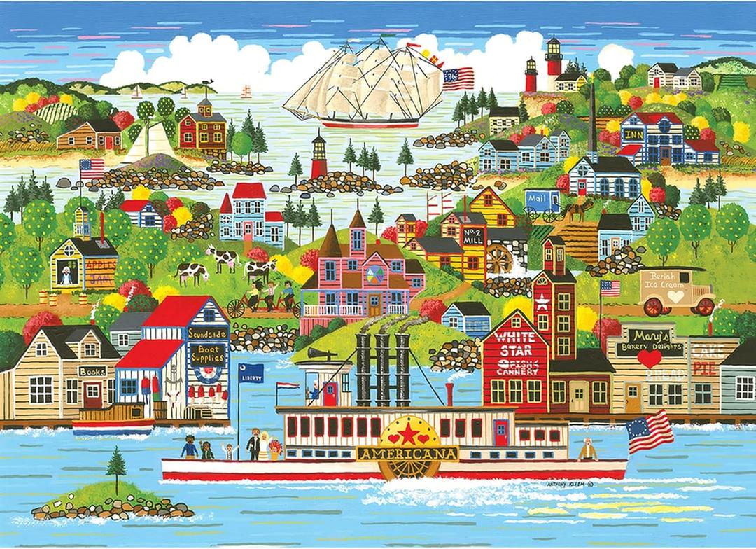 RoseArt - Home Country- The Americana - 1000 Piece Jigsaw Puzzle for Adults