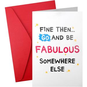 3 x Funny Leaving Card for Coworker, Goodbye Card Retirement Greeting Card with Envelope Going Away Card Farewell Gift Good Bye Card for Colleagues Team Mates Coworkers