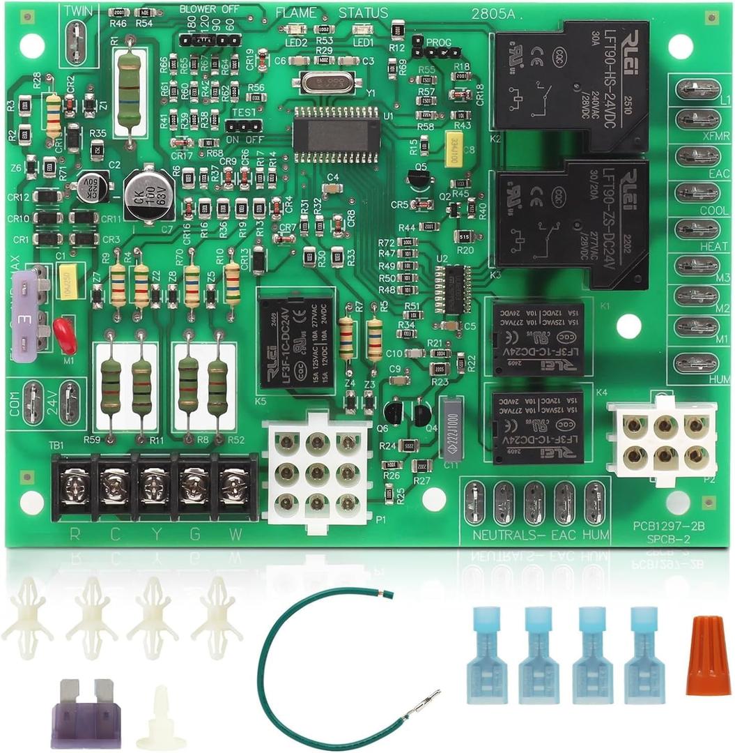 New Upgrade ICM2805A Furnace Control Board Replacement for Nordyne 624631 and 903106 Control Boards,Used with G3,G4,G5,G6,M2 and M3 Furnace Modules