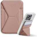 MOFT Magnetic Wallet Stand Compatible with iPhone 17/16/15/14/13/12 Series, Angle Adjustment & Magsafe Compatible MOVAS Phone Stand,Classic Nude