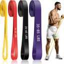 Resistance Bands for Working Out, 4-Level Pull Up Assistance Bands, Exercise Bands for Women & Men, Stretch Workout Bands for Full-Body Training, Fitness, Physical Therapy, Pull Up Bands at Home, Gym
