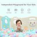 MoonxHome Ball Pit Balls for Toddlers, BPA Free Crush Proof Plastic Toy Balls for Ball Pit, Children's Pool Water Toys, Macaron Ocean Balls for Play Tent 2.15 Inch Pack of 200