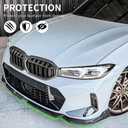 Carbon Fiber Pattern G20 LCI M340i Front Lip Compatible with (2023-2026) 3-Series G20 LCI Sedan Facelift ABS Gloss Black Bumper Splitter