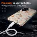 Case for iPhone 16 [Compatible with MagSafe], Matte Soft Silicone + Hard PC Anti-Scratch Shockproof Protective 2-in-1 Case for Women Men - Shell Starfish