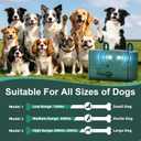 2-Pack Dog Bark Deterrent Devices, Anti Barking Device for Dogs, Battery Powered Bark Control Device for Indoor Outdoor Use, Humane Dog Training Tool to Stop Barking, Chewing & Bad Behavior(Green)
