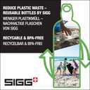 SIGG - Recycled Metal Water Bottle - Traveller - Made in Switzerland - Carbonated Drinks - BPA-Free - 20 Oz (20.3 Ounces, Glacier)