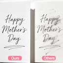 TOYPOPOR Mother's Day Card, Happy Mother's Day Mom Gift, Father's Day Greeting Cards with Blank Cards, Envelopes, Stickers and Pens, Personalized Gift for Mom Dad Wife Husband from Daughter Son