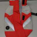 FUAMEY Dog Winter Jackets for Small Dogs, Dog Coat with Harness Built in, Waterproof Dogs Snowsuits Warm Pet Jacket Zip Up Fleece Cold Weather Coats Reflective Puppy Vest with Pocket Red, Size: S