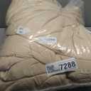 COHOME Premium Oversized Queen Size Comforter, All-Season Quilted Down Alternative Duvet Insert, Luxury Hotel GentleSoft Comforter with Anti-Clump Tech & 8 Tabs - Reversible - Beige 98x98 inches