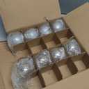 Civaner 16 Pack Silver Mercury Glass Christmas Ball Ornaments, 2.36'' Glitter Glass Christmas Ball Ornaments Glitter Large Balls Tree Decoration for Xmas Tree Decor Shiny Decorative Hanging Ornament