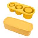 Ice Cube Tray with Lid and Bin Flexible Coffee Ice Tray for Bar Coffee Party Yellow | Kitchen, Dining & Bar | Bar Tools & Accessories | Ice Cube Trays & Molds